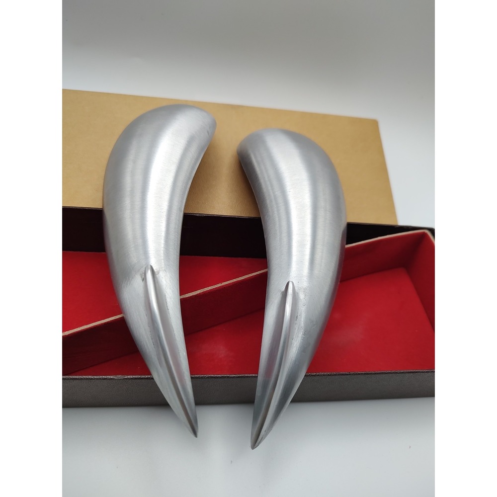 Stainless Curved‎ Salad Serving Spoons Modern Sculptural Dolphin - Picture 3 of 6